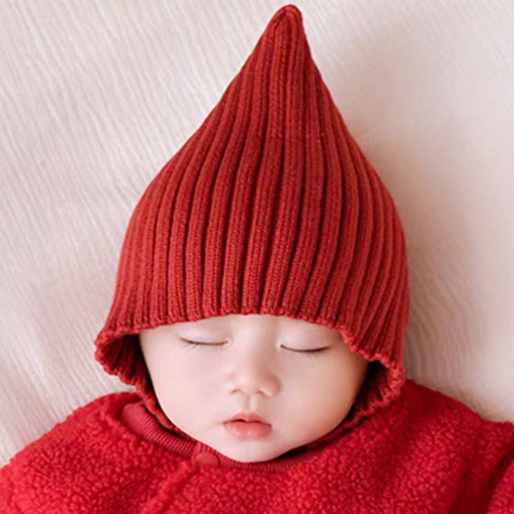 Topi Bayi Warna Solid Lucu Top - Infant Beanie Hat With Ears ulasan dan harga