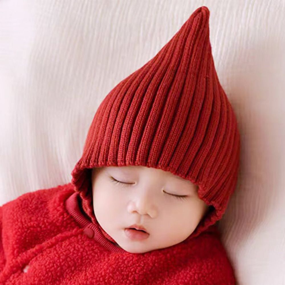 Topi Bayi Warna Solid Lucu Top - Infant Beanie Hat With Ears ulasan dan harga