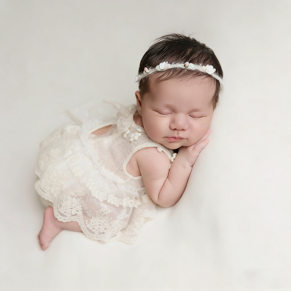 Pakaian Foto Bayi Alat Peraga  - Newborn Baby Girl Romper Floral ulasan dan harga