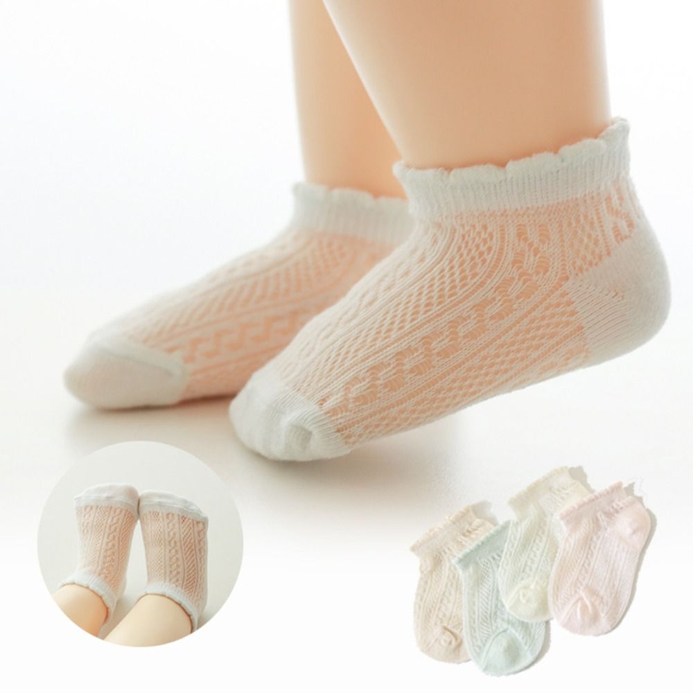 4 Pasang Kaus Kaki Bayi Katun  - Unisex Baby Socks Non Slip ulasan dan harga
