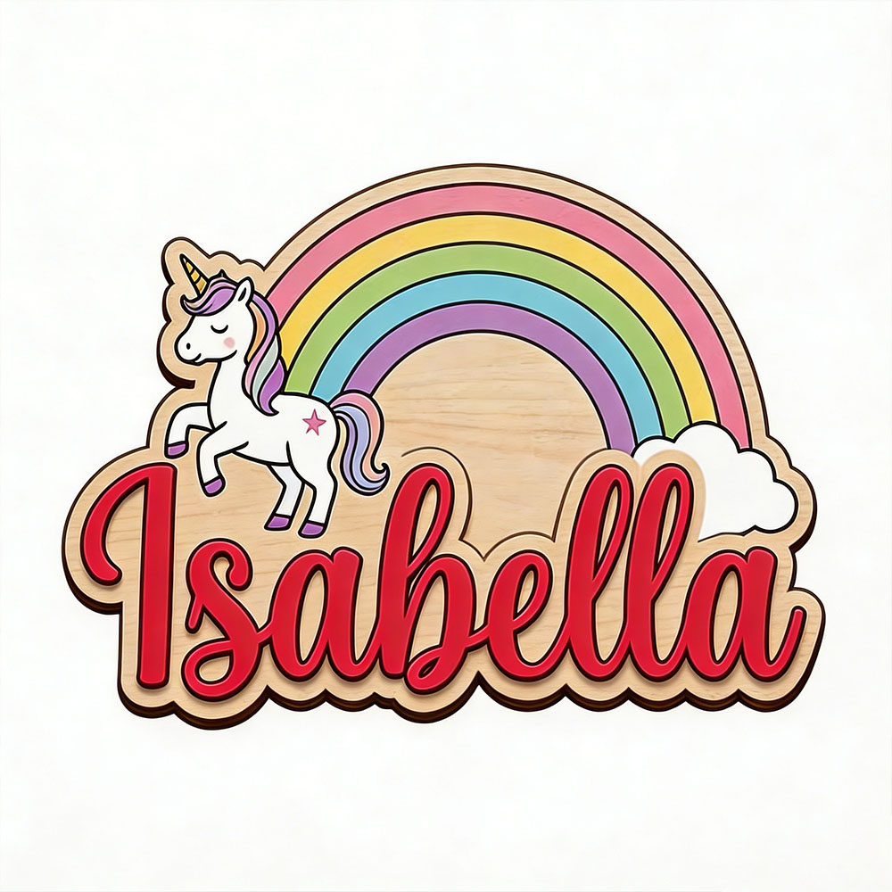 Papan Nama Kustom Unicorn & Pe - Nursery ulasan dan harga