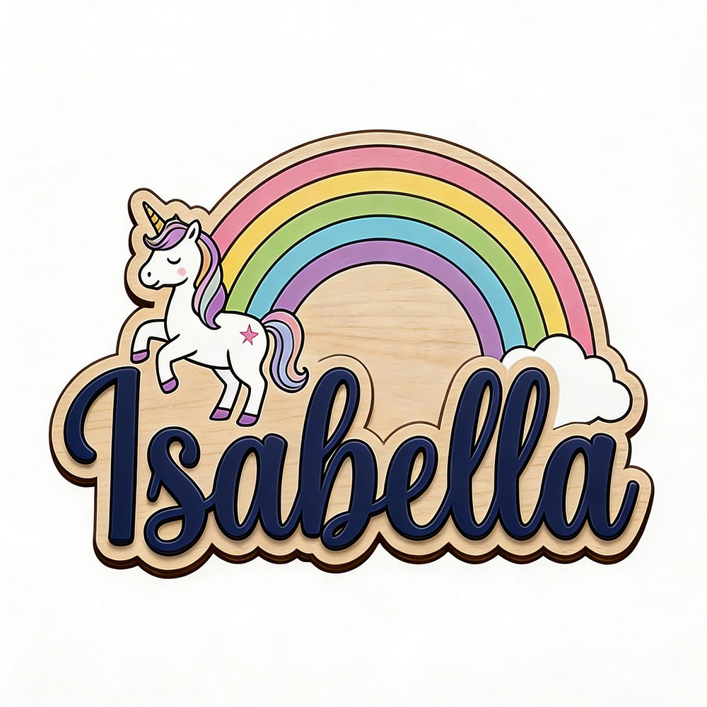 Papan Nama Kustom Unicorn & Pe - Nursery ulasan dan harga