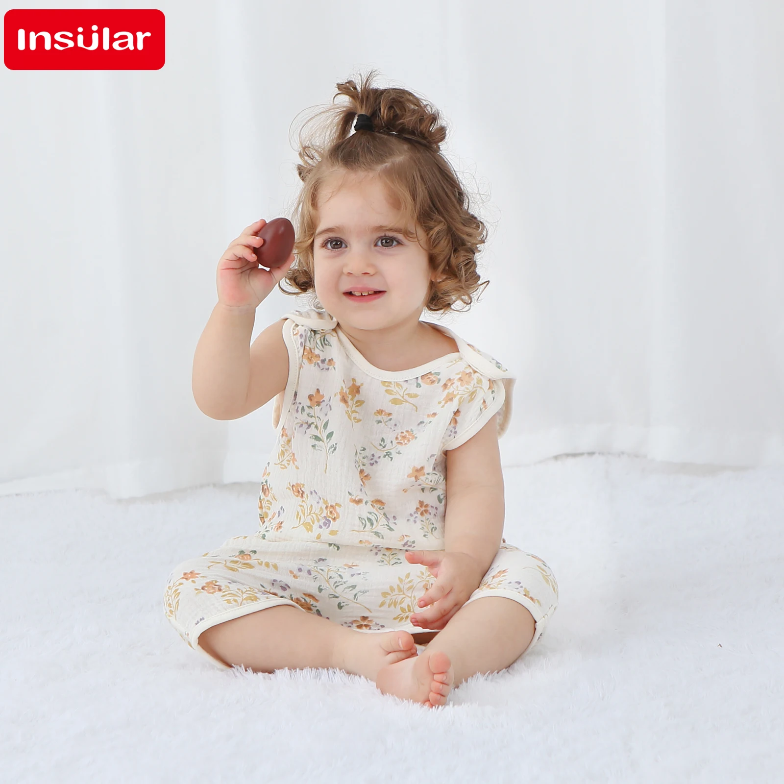 INSULAR Bodysuit Bayi Perempua - Newborn Baby Girl Romper Floral ulasan dan harga