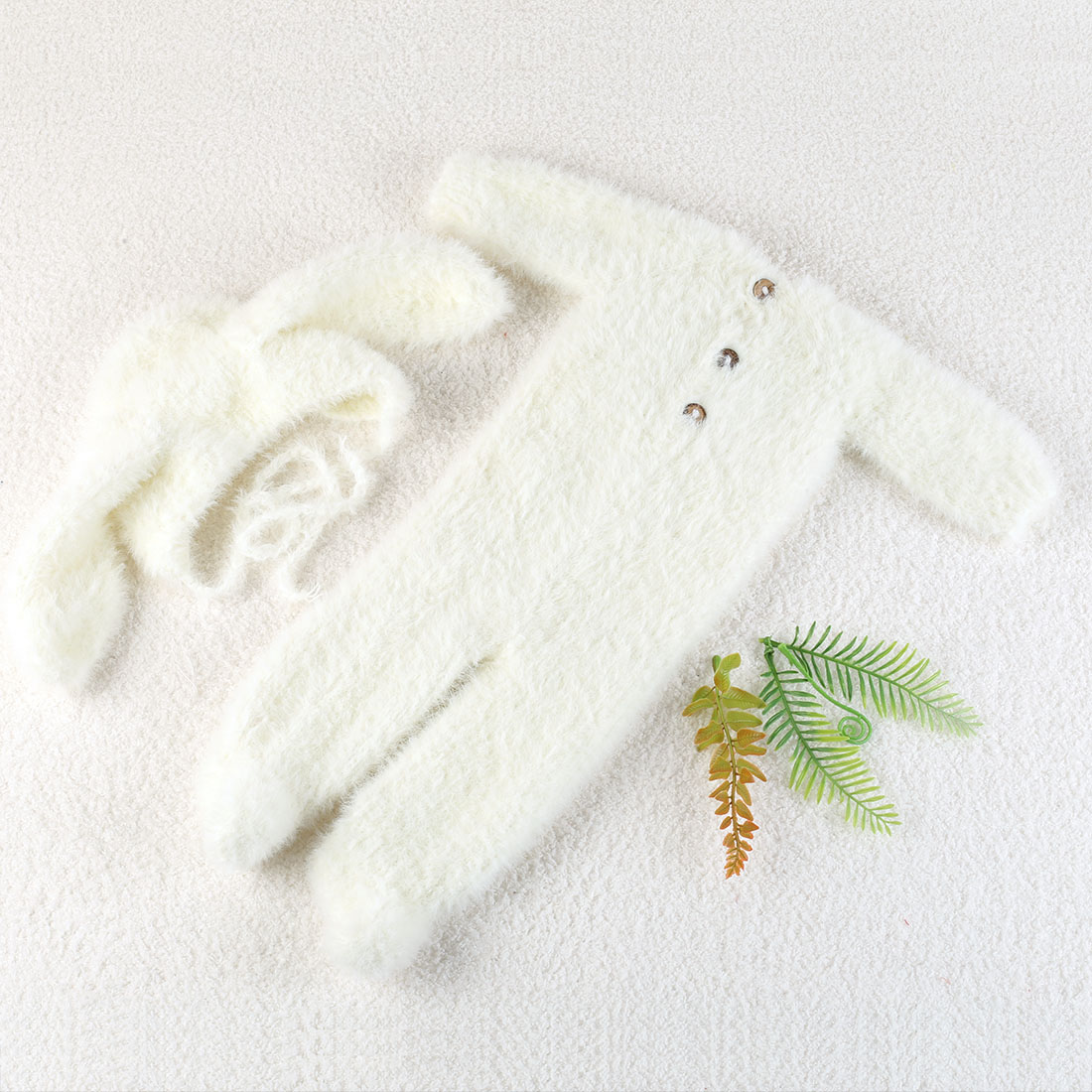 Romper Beruang Teddy Rajutan V - Infant Photography Props Outfit ulasan dan harga