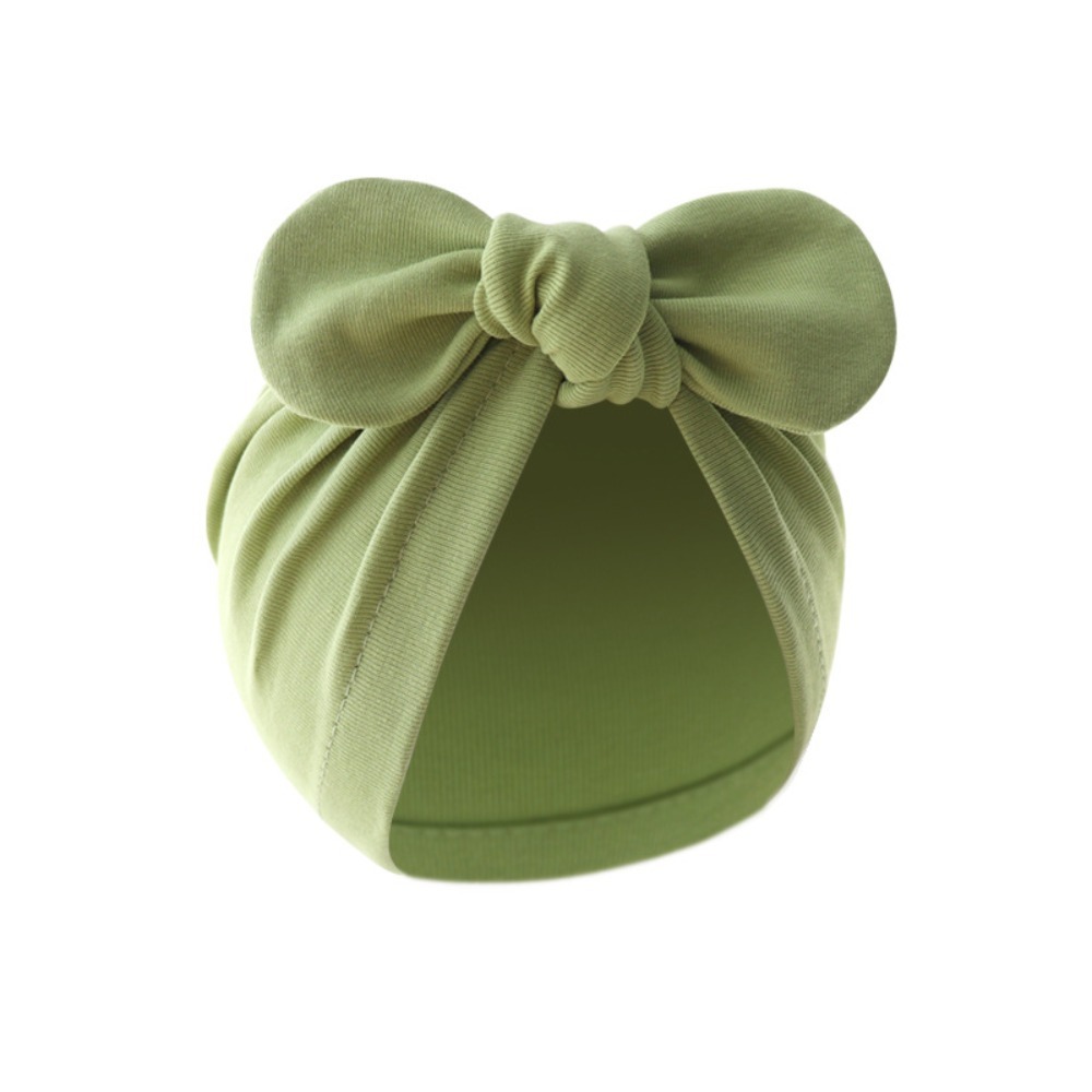 Topi Bayi Simpul Bunga Lucu To - Infant Beanie Hat With Ears ulasan dan harga