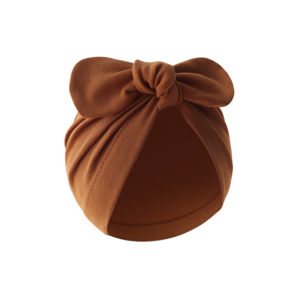 Topi Bayi Simpul Bunga Lucu To - Infant Beanie Hat With Ears ulasan dan harga