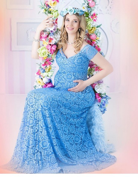 Gaun Maxi Lengan Pendek Berend - Maternity Wear ulasan dan harga