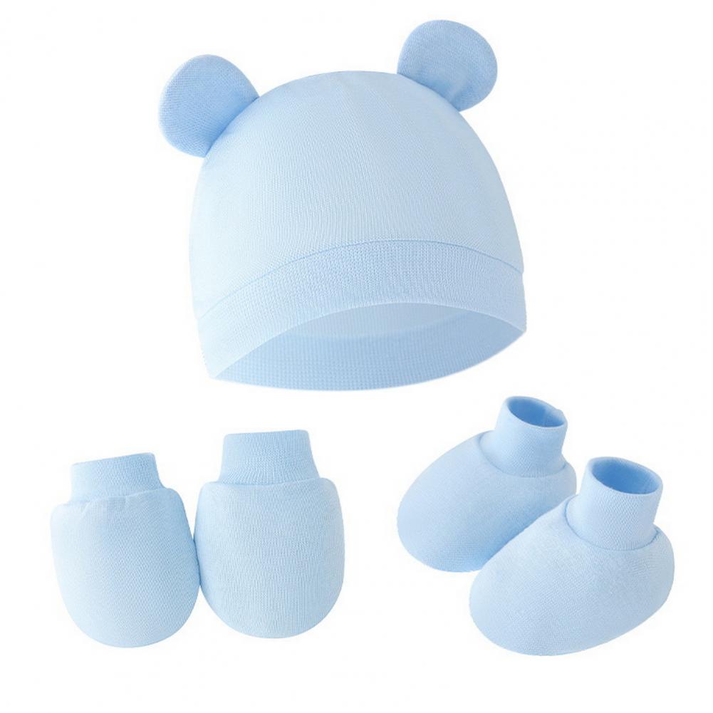 Pelindung Kaki Bayi Baru Lahir - Infant Beanie Hat With Ears ulasan dan harga