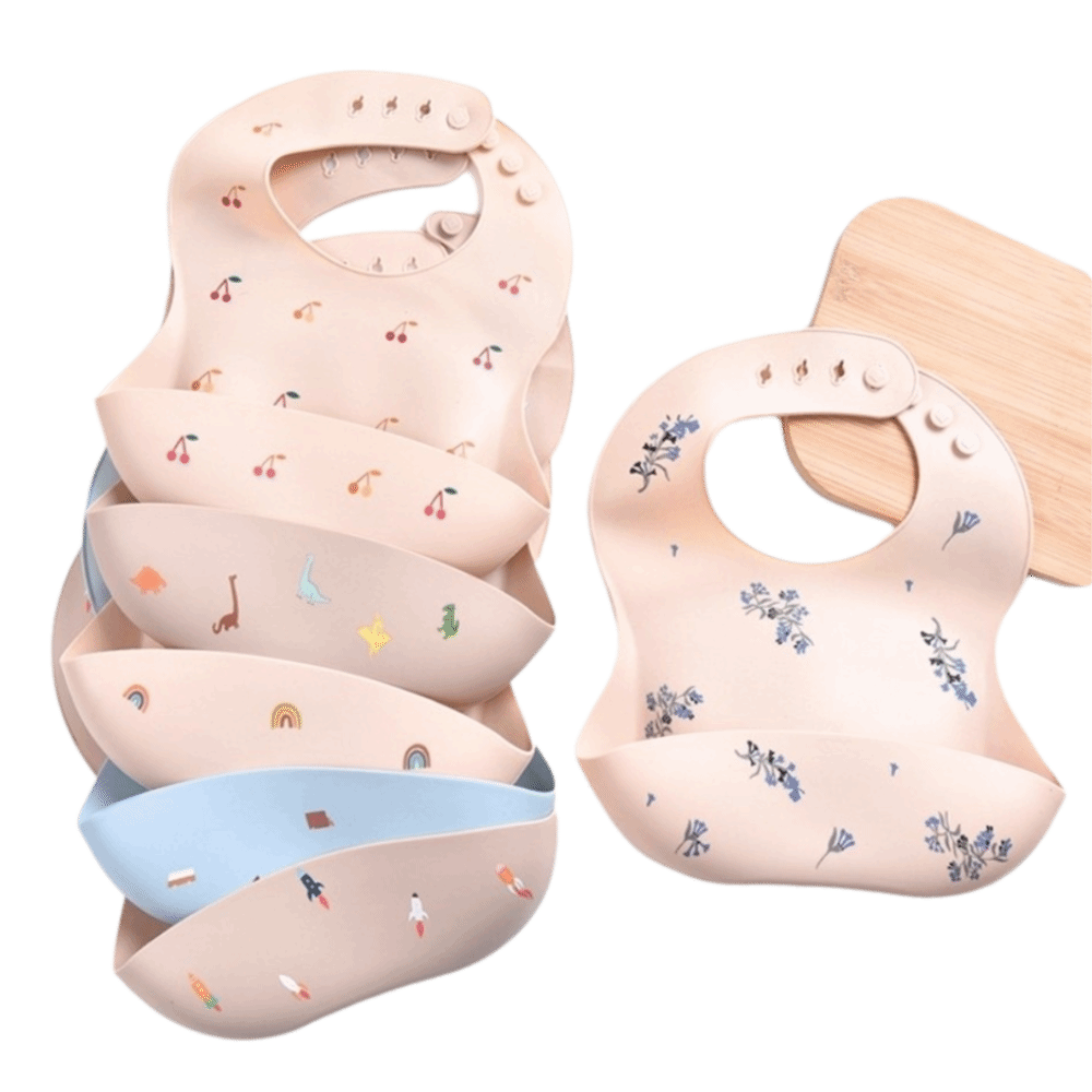 Bib Makan Bayi Silikon Baru, T - Waterproof Baby Bibs Silicone ulasan dan harga