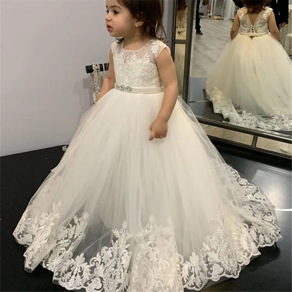 Gaun Gadis Bunga Berenda untuk - Toddler Girl Tulle Party Dress ulasan dan harga