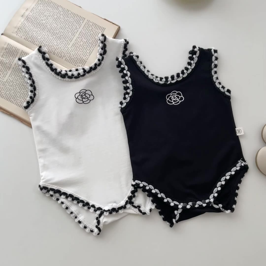 Baju Monyet Linen Katun Anak L - Baby Summer Linen Sleeveless Jumpsuit ulasan dan harga