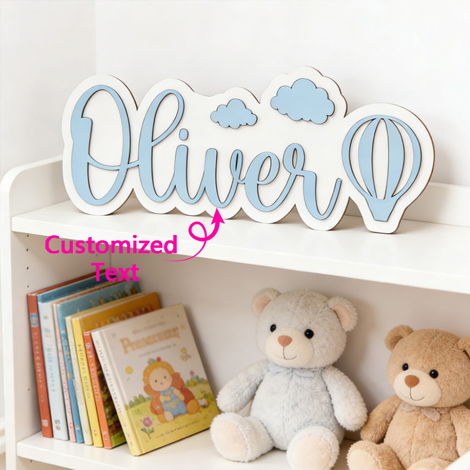 Papan Nama Kamar Balon Udara P - Nursery ulasan dan harga