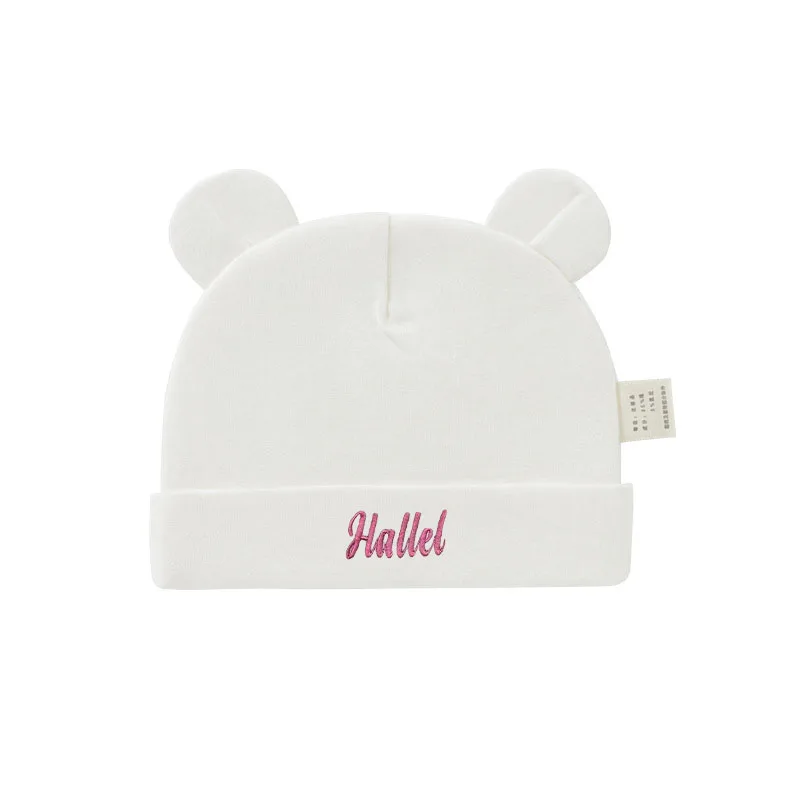 Topi Bayi Unisex Custom Nama,  - Infant Beanie Hat With Ears ulasan dan harga