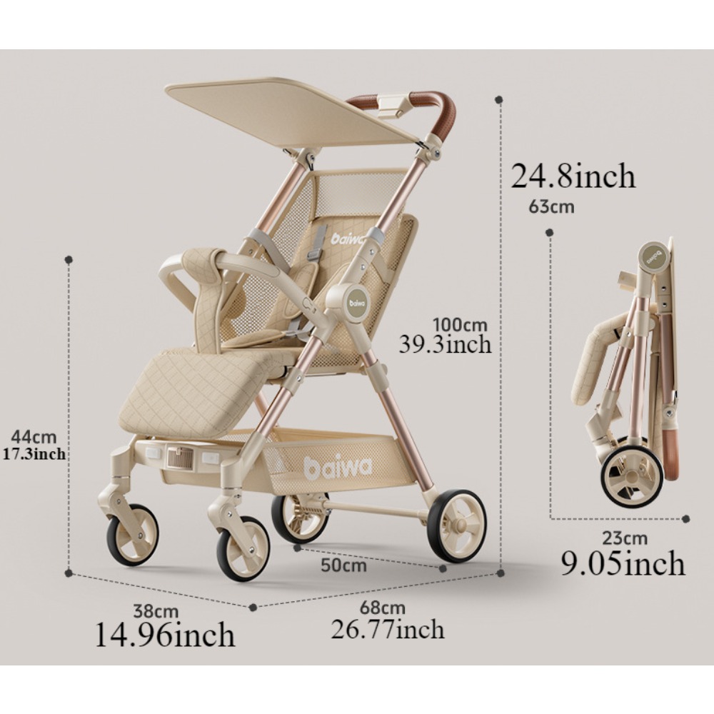 Kereta Dorong Bayi Lipat Ringa - Lightweight Foldable Baby Stroller Compact ulasan dan harga