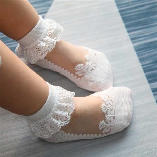 Kaus Kaki Bayi Jaring Bunga Re - Unisex Baby Socks Non Slip ulasan dan harga