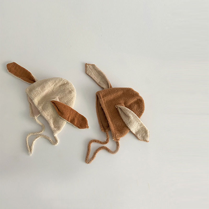 Topi Kelinci Bayi Lembut Musim - Infant Beanie Hat With Ears ulasan dan harga