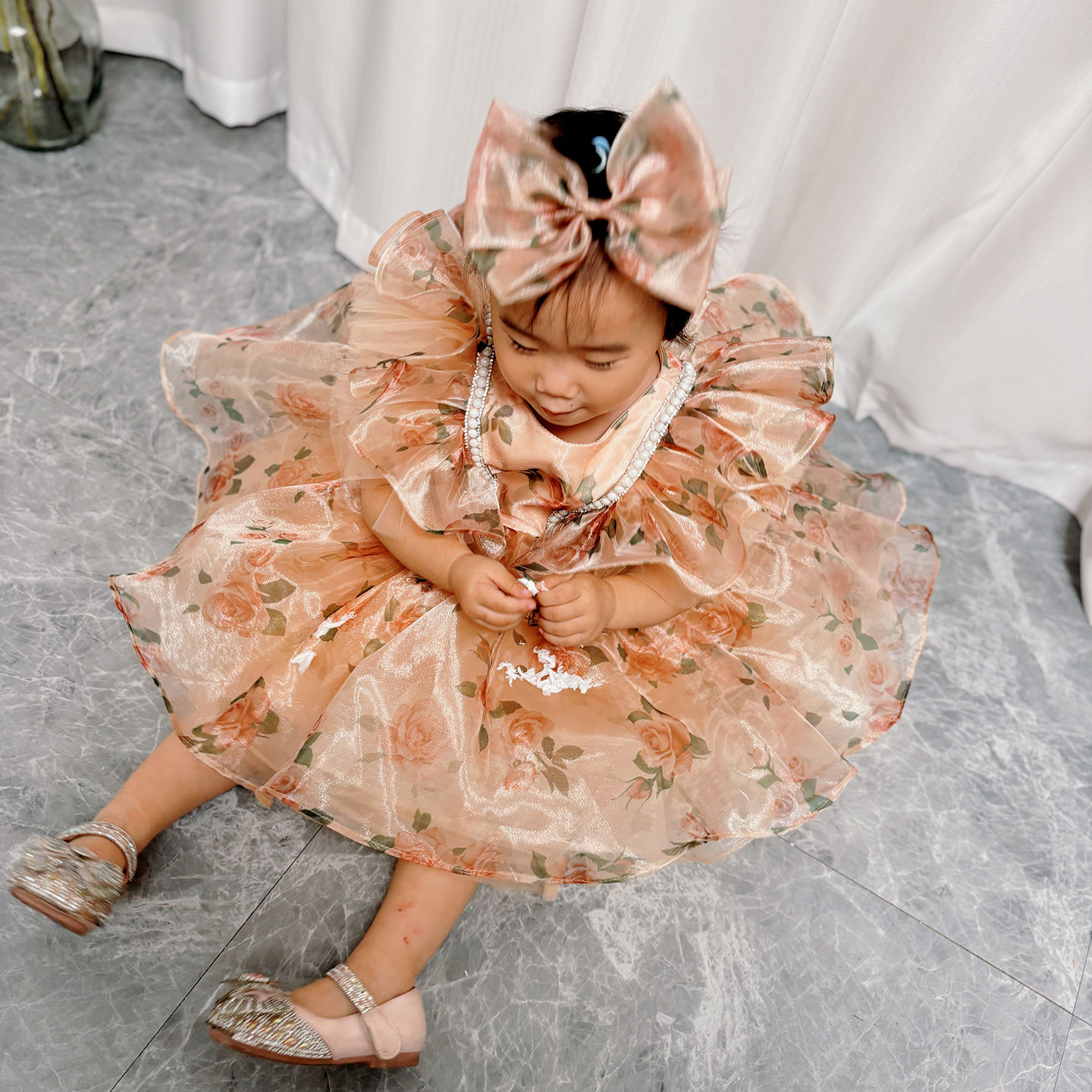 Gaun Pesta Anak Perempuan Drea - Toddler Girl Tulle Party Dress ulasan dan harga