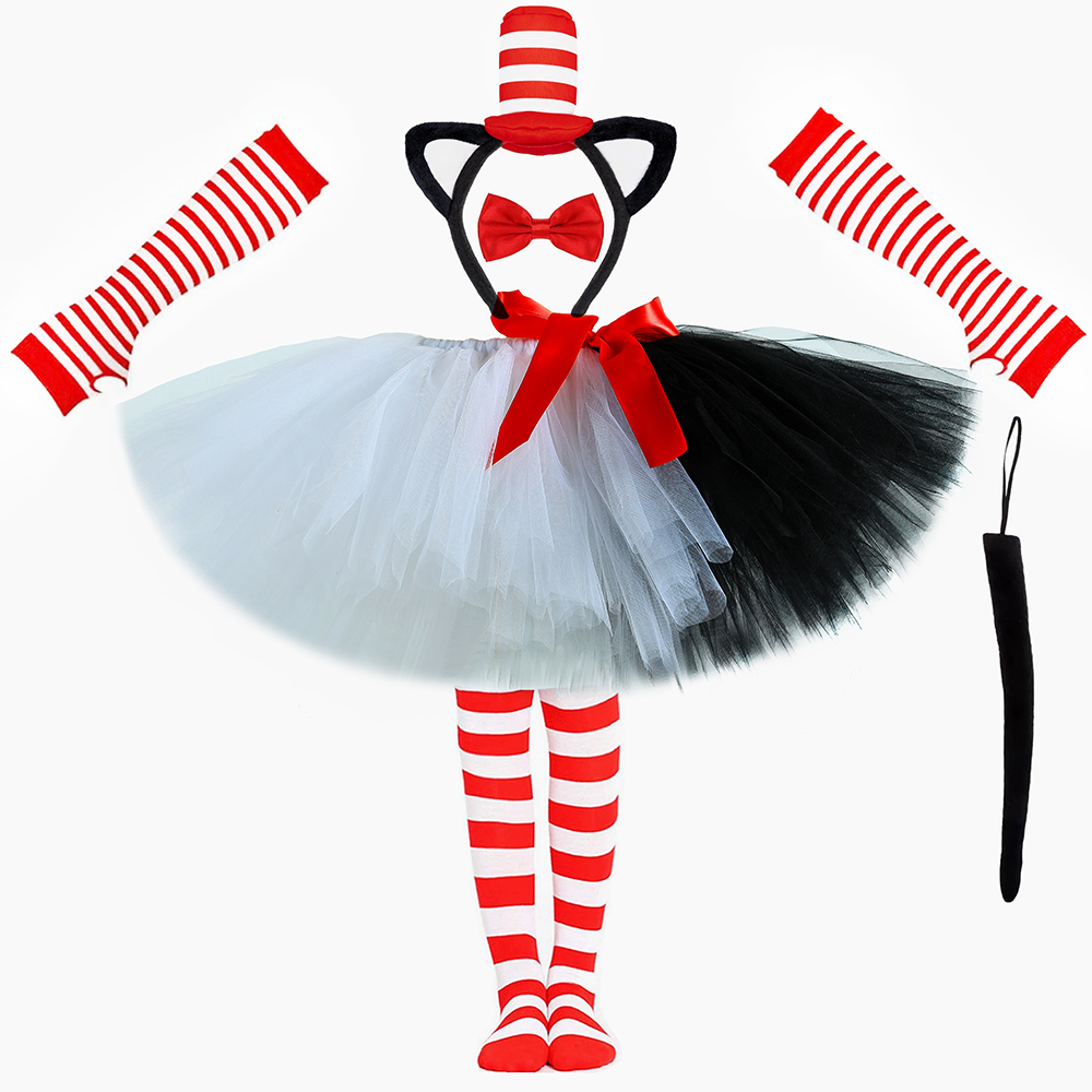 Rok Tutu Hitam & Putih Kostum  - Toddler Girl Tulle Party Dress ulasan dan harga
