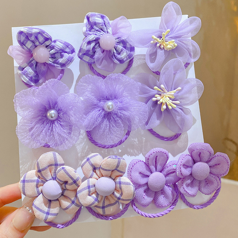 10 Buah Ikat Rambut Bunga Jari - Baby Gear ulasan dan harga