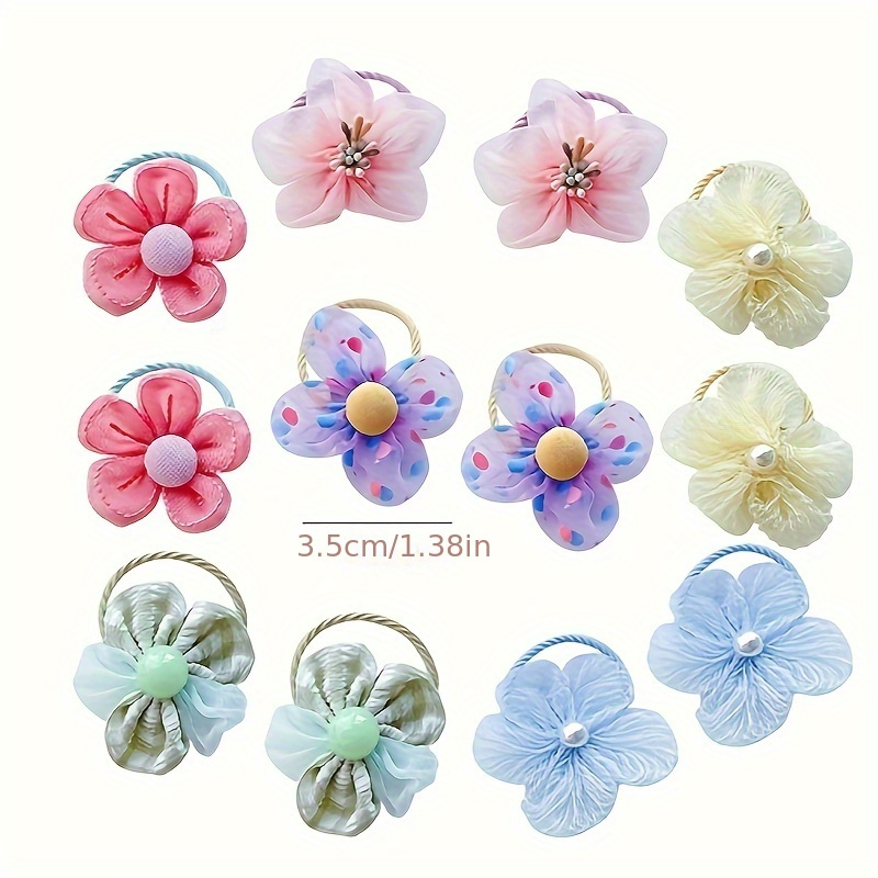 10 Buah Ikat Rambut Bunga Jari - Baby Gear ulasan dan harga