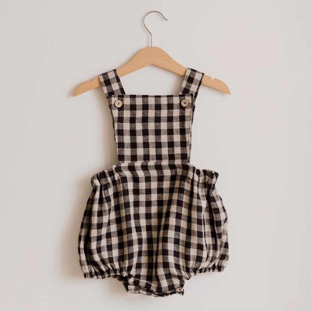 Baju monyet bayi baru lahir, 0 - Baby Summer Linen Sleeveless Jumpsuit ulasan dan harga