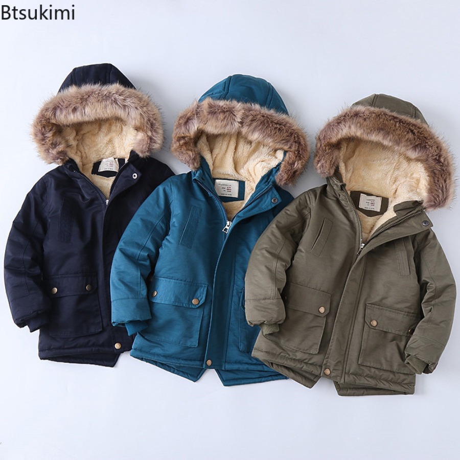 Mantel Berlapis Bulu Anak-anak - Toddler Boy Winter Fleece Jacket ulasan dan harga