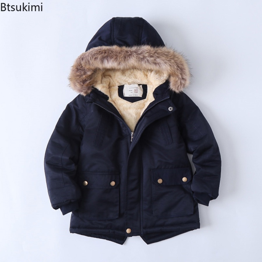 Mantel Berlapis Bulu Anak-anak - Toddler Boy Winter Fleece Jacket ulasan dan harga
