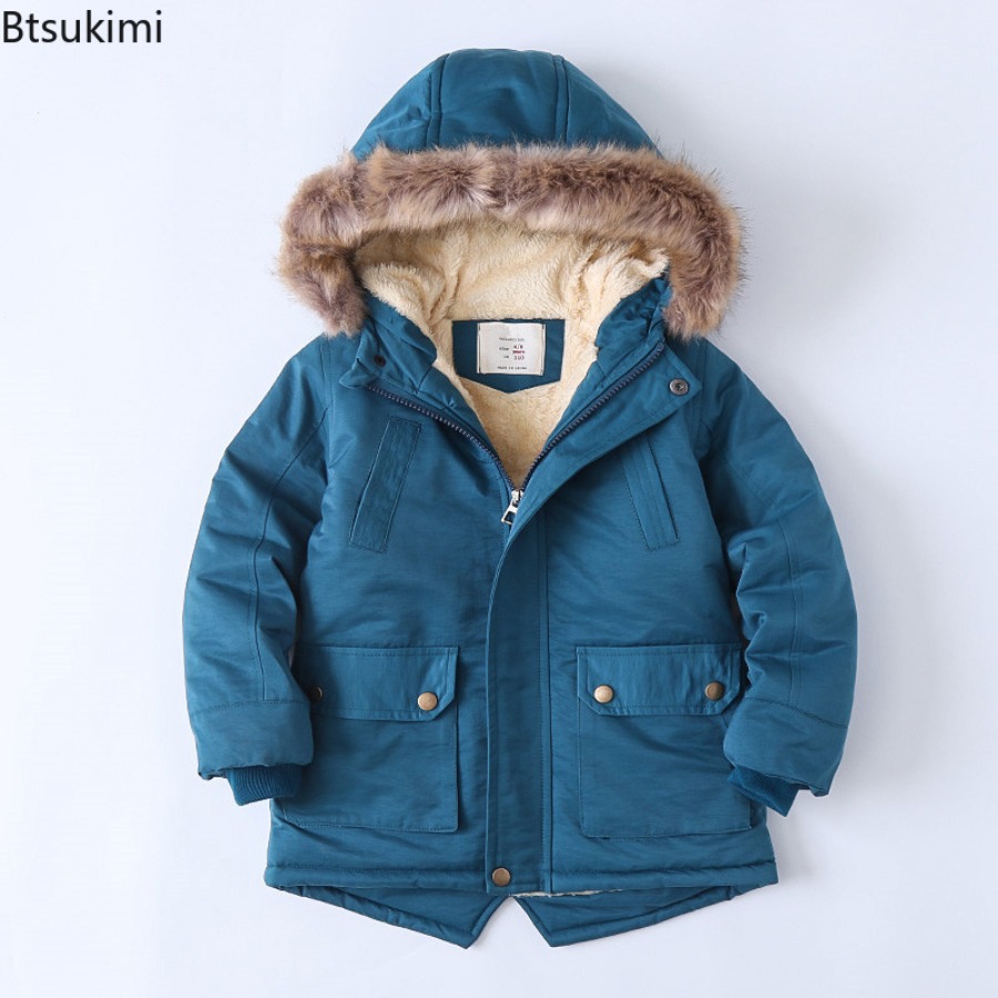Mantel Berlapis Bulu Anak-anak - Toddler Boy Winter Fleece Jacket ulasan dan harga