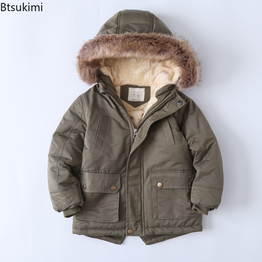 Mantel Berlapis Bulu Anak-anak - Toddler Boy Winter Fleece Jacket ulasan dan harga