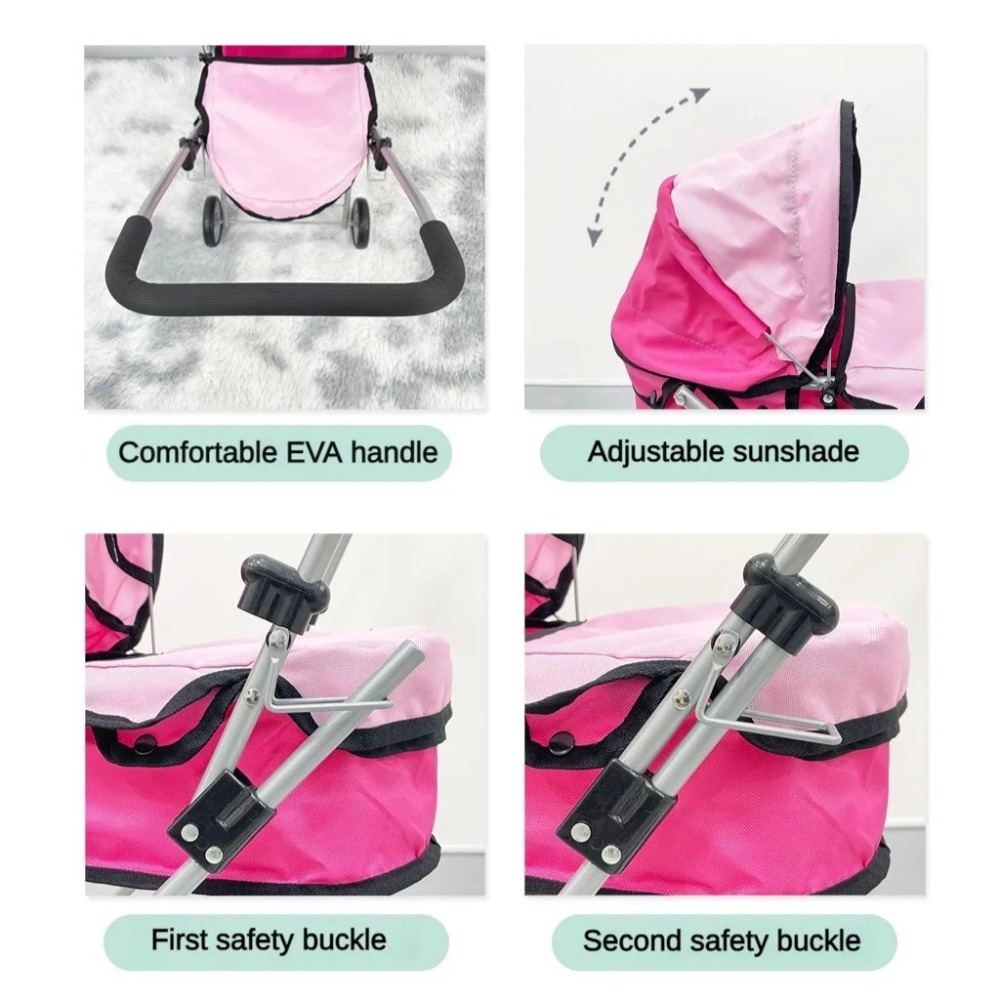 Kereta Dorong Boneka untuk Ana - Lightweight Foldable Baby Stroller Compact ulasan dan harga