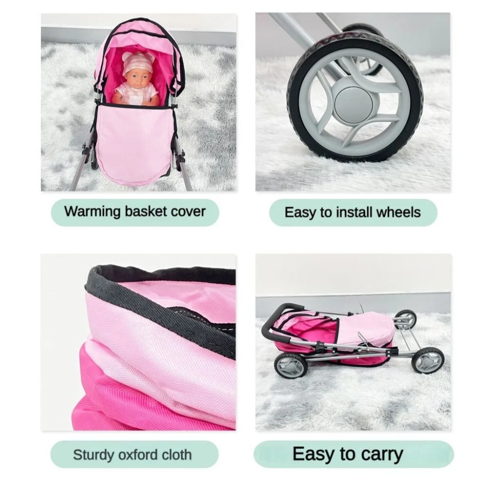 Kereta Dorong Boneka untuk Ana - Lightweight Foldable Baby Stroller Compact ulasan dan harga