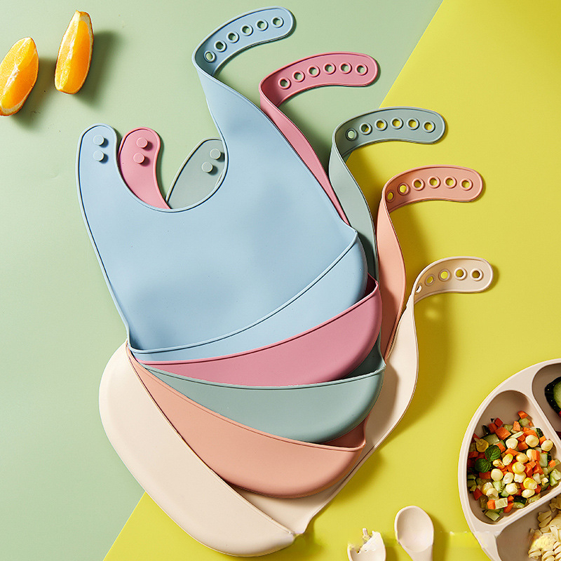 Celemek Silikon Bayi Bib Tahan - Waterproof Baby Bibs Silicone ulasan dan harga